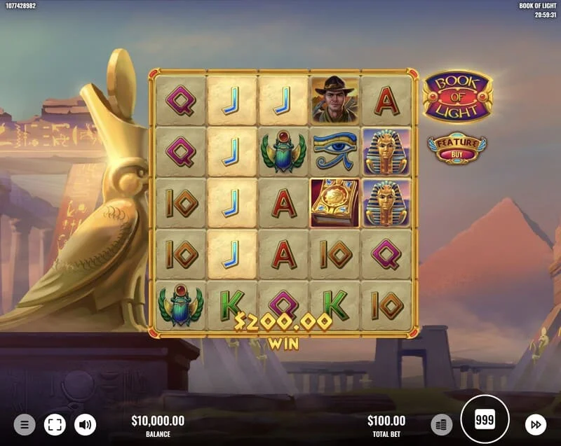 Book of Lights – Líne buaite sa chluiche bunúsach le Multiplier Wild
